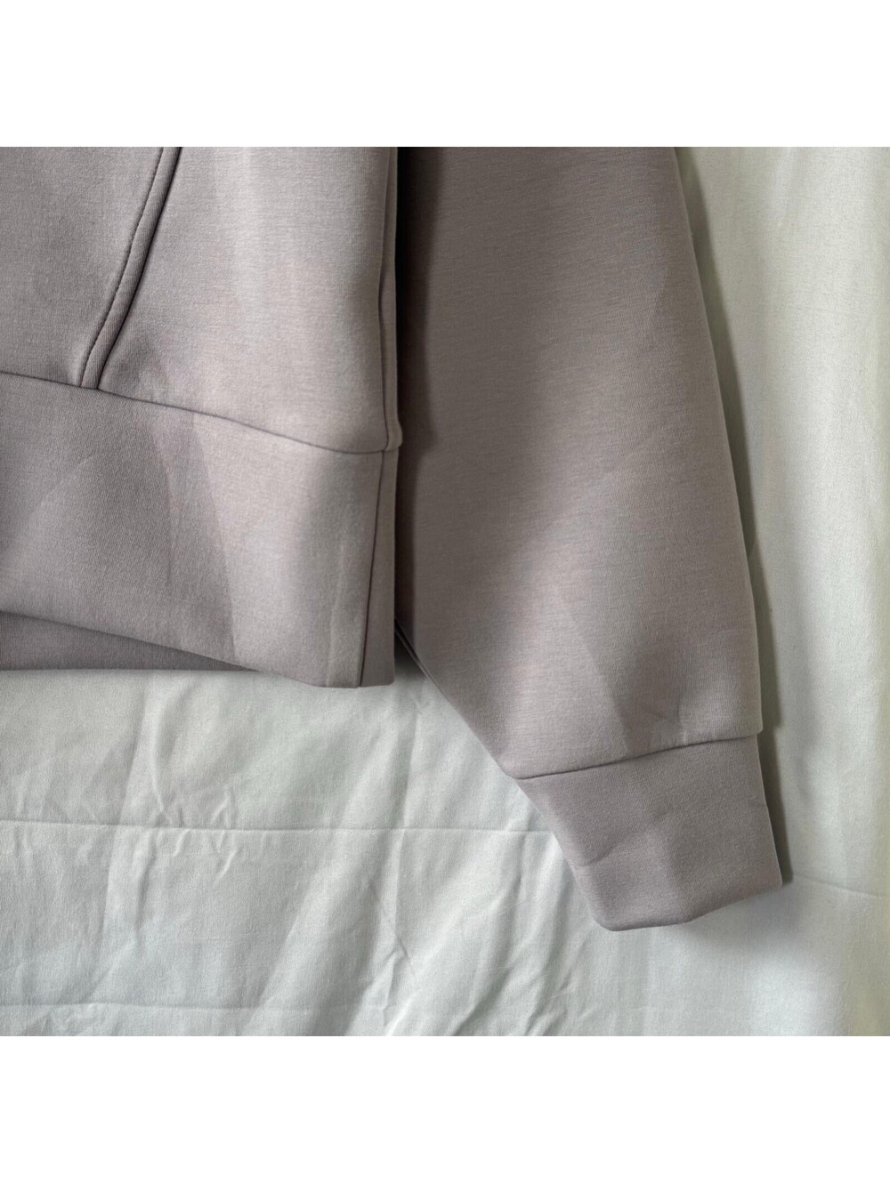 CALIA Sweatshirt M Gray Funnel Cowl Neck Oversized Pocket Soft - Picture 10 of 11